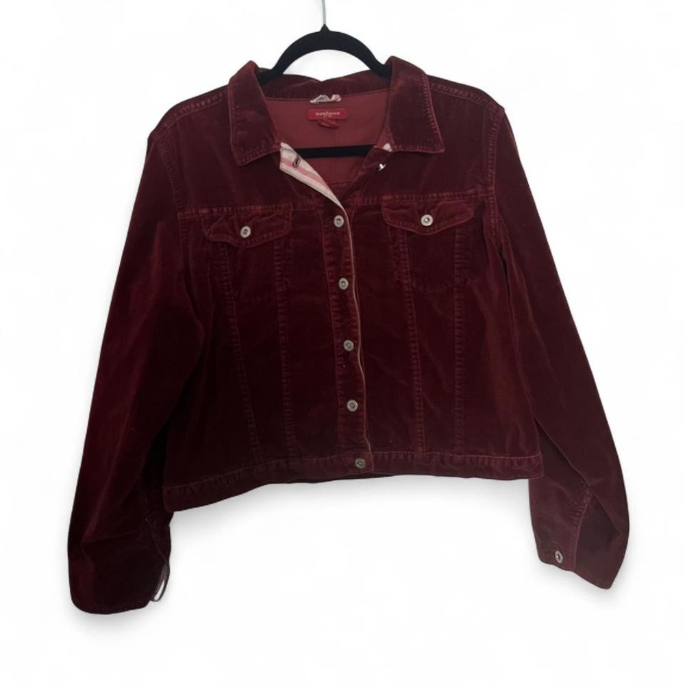 BURGUNDY VELVET SUNDANCE WESTERN JACKET